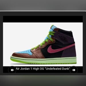 Nike Dunk High Blue Reef and Black Sneakers